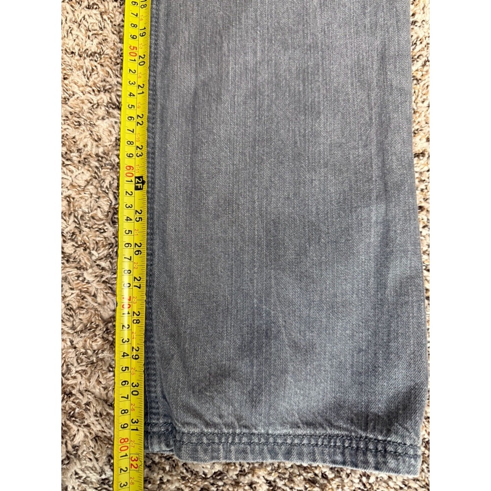 Coogi Jean Men 34 X 34(32) Grey Wash Denim VTG Y2K Purple Crown Charcoal - Picture 5 of 9